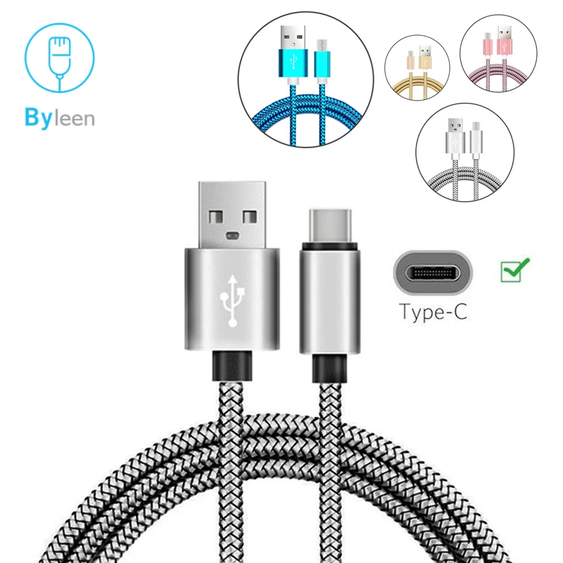 

USB C Type C Fast Charger Cable For Samsung Galaxy A80 A70 2019 S9 S10 A9S Oneplus 7 Nylon Fast Charging Origin Long Wire Cord