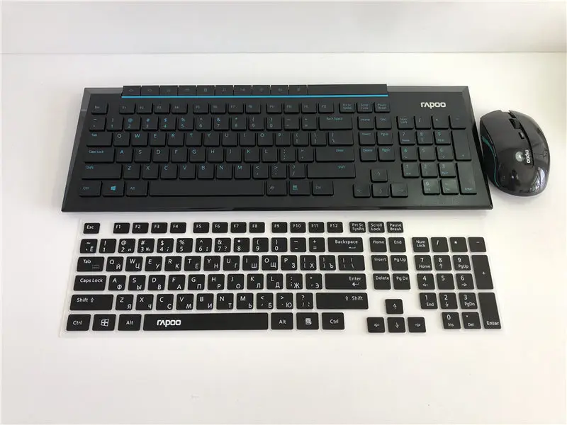 Высокое качество русская клавиатура протектор для Rapoo 8200P 9300P 9100P 8000X220X336 9300 м 8000 м X 221 м