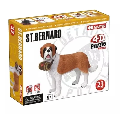 4D st. Bernard собака сборка животное собака анатомическая модель