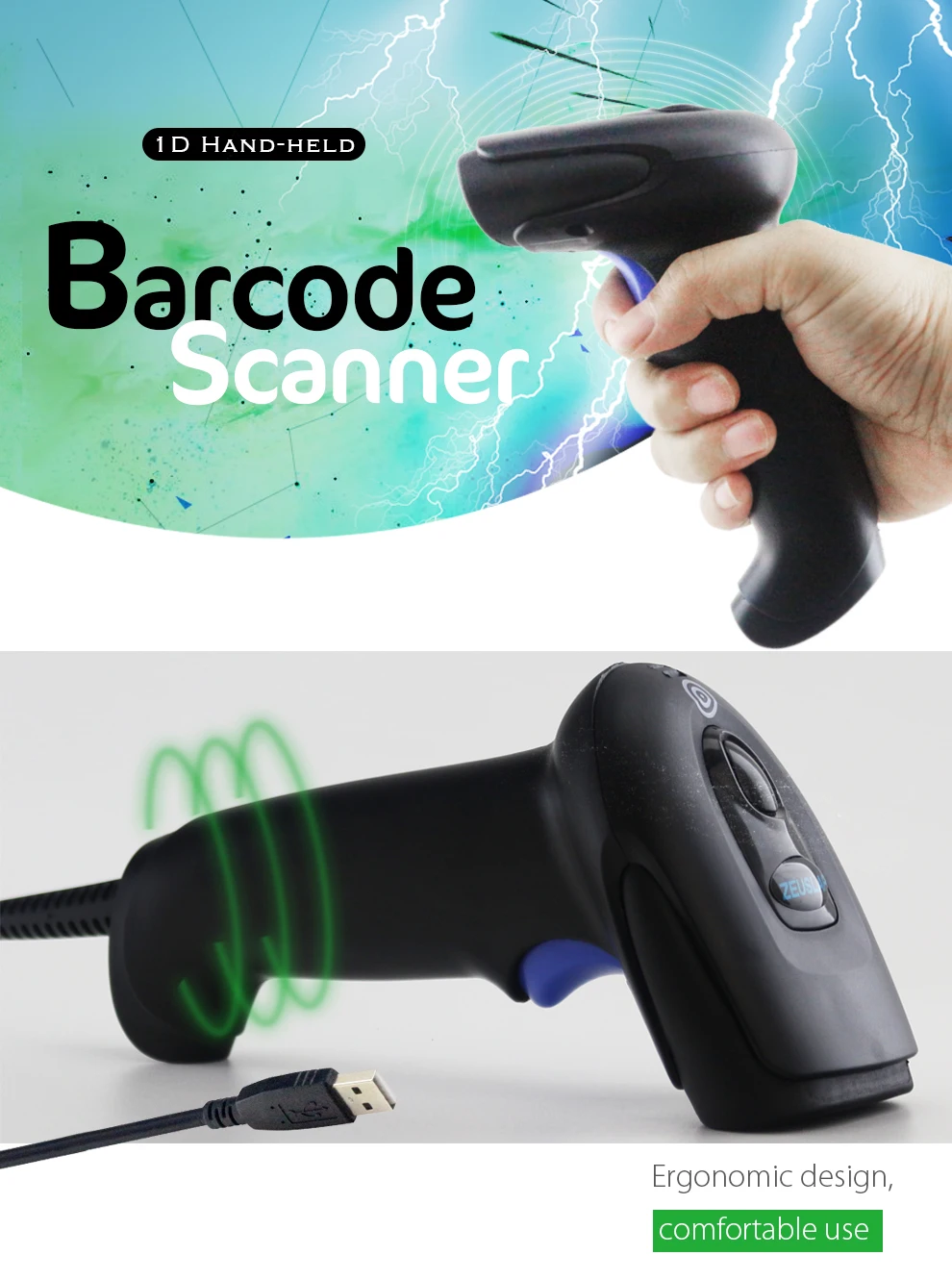 Scanner de Código de Barras para o Sistema da Posição com Função do Detector de Dinheiro Handheld do Documento com Fio Leitor de Código de Barras Detector Dinheiro Varredor Cabo Usb 1d do de 9 Cheap Scanners