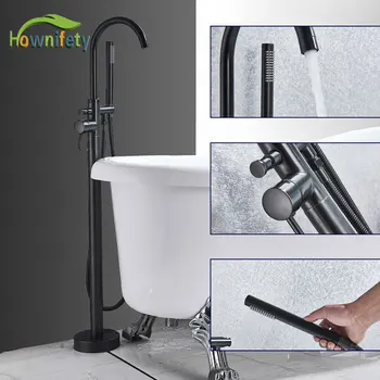 

Single Handle Bathroom Tub Hot Cold Mixer Tap Floor Standing shower Faucet Lift Switch Gold ORB Chrome Brushed nickel Polish