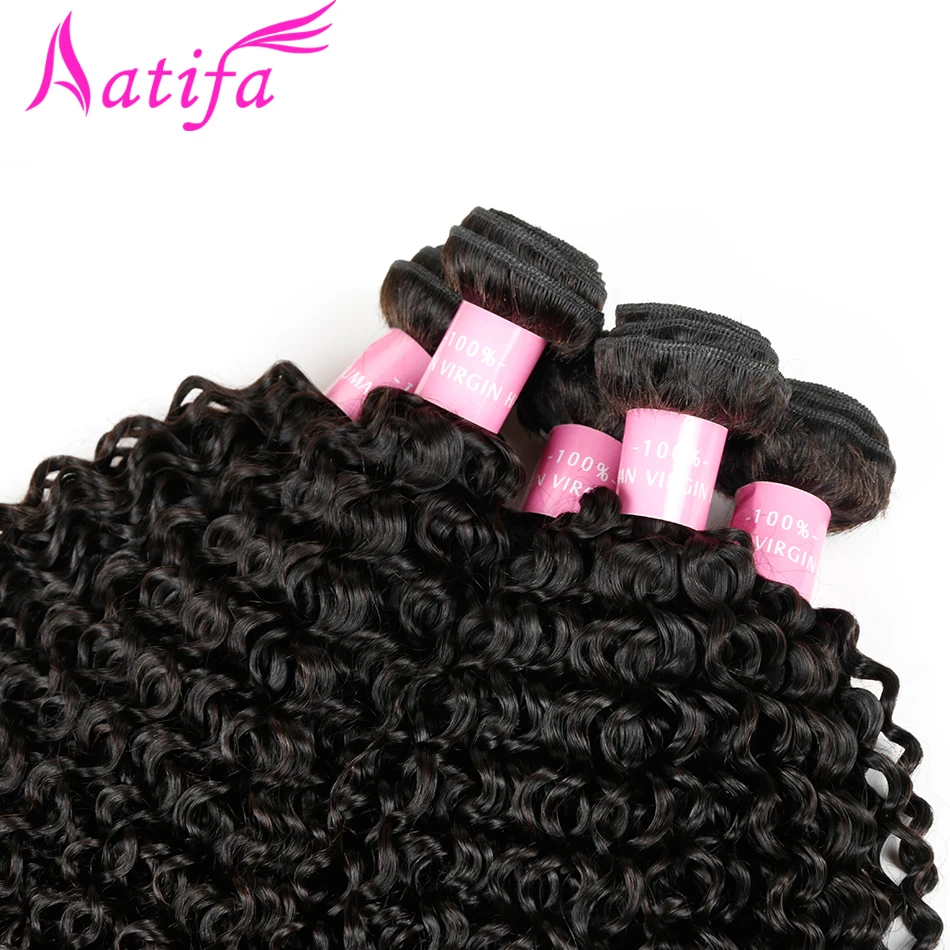 Aatifa Brazilian Kinky Curly Hair Bundles 100% Human Hair Weave Bundles 3/4 pcs 8-28 Inches Natural Color NonRemy Hair Extension Aatifa Brazilian Kinky Curly Hair Bundles 100% Human Hair Weave Bundles 3/4 pcs 8-28 Inches Natural Color NonRemy Hair Extension
