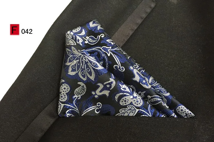 Свадебный галстук жениха набор 8 см формальный цветочный шейный платок с уникальным тканым карманом квадратный