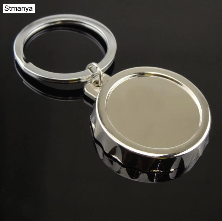 

New Creative Opener Key chian fashion metal bottle cap car key ring for men women Best gift Jewelry K1989