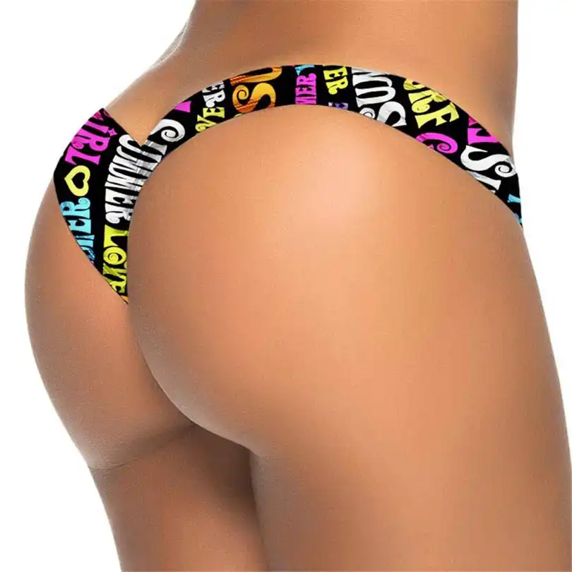 V форма сексуальный Бразильский Bikini Bottom 2018 Купальщица Для женщин Плавание одежда