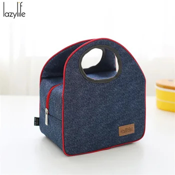 

LAZYLIFE 2017 Fashion Portable Insulated Lunch Bag Thermal Food Picnic Lunch Bags For Women Kids Men Cooler Lunch Box Bag Tote