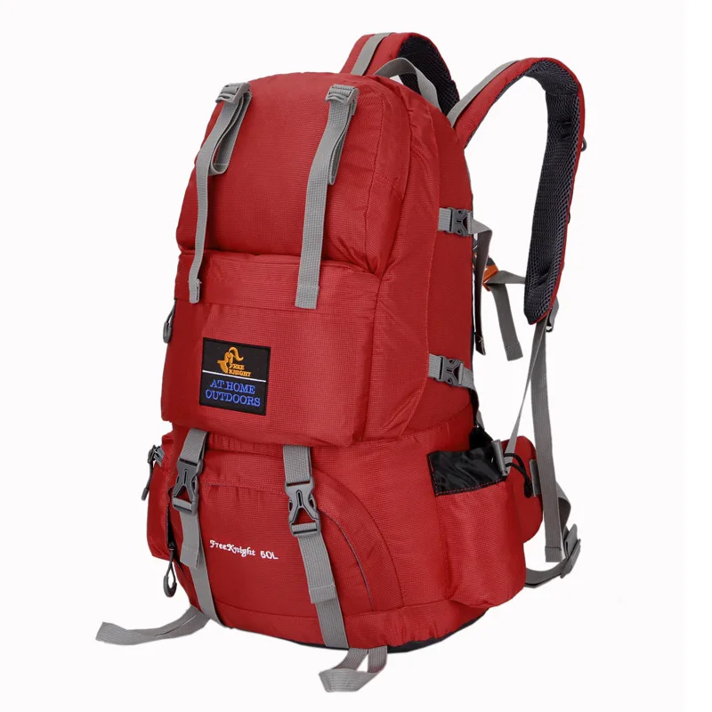 50л открытый рюкзак походная сумка водонепроницаемый альпинистские походные рюкзаки Molle спортивная сумка альпинистский Рюкзак Карманный мешочек спортивные сумки - Цвет: Red