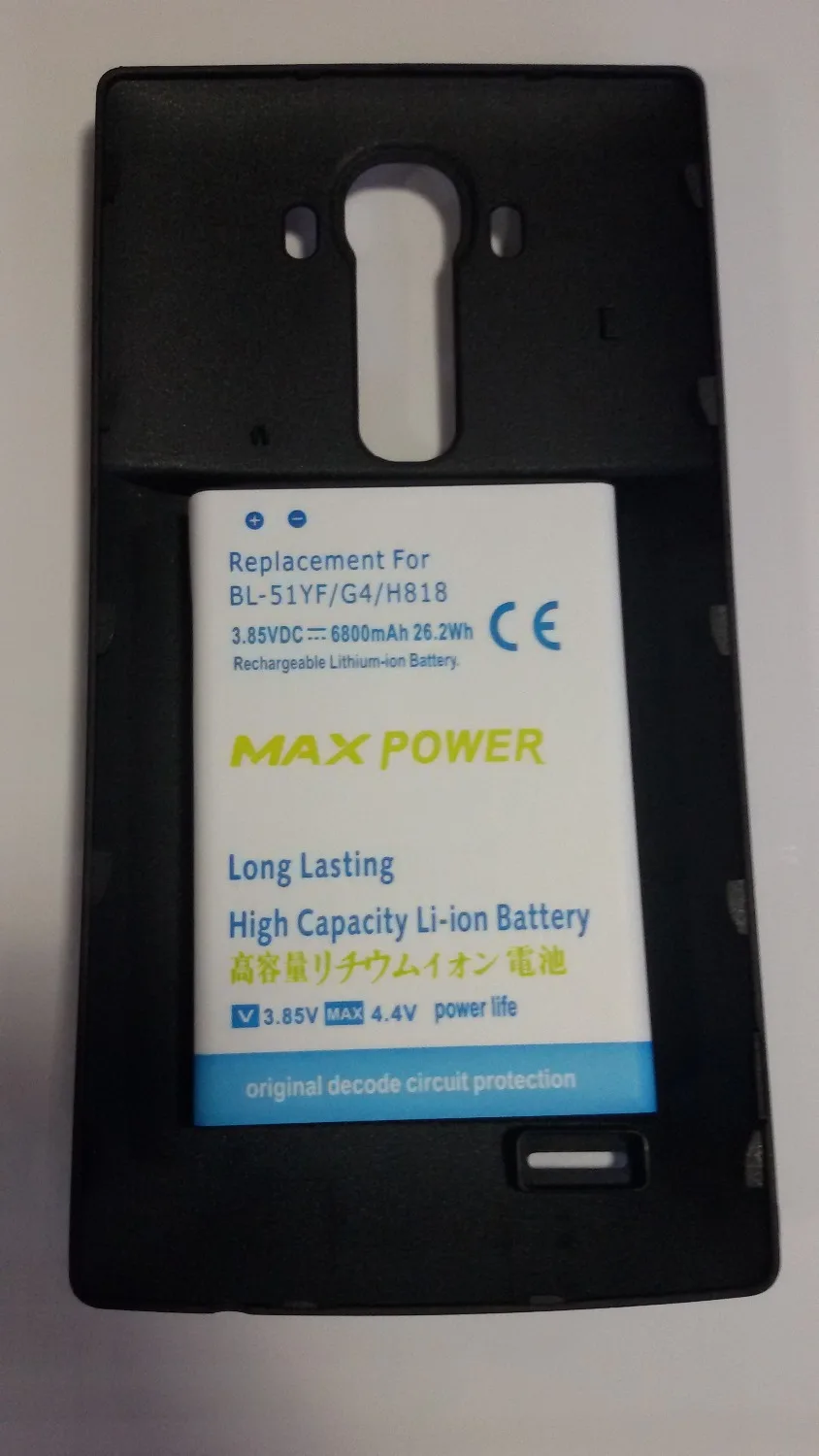 

jinsuli 6800mAh extended replacement high capacity Battery BL-51YF BL 51YF For LG G4 H81 H818 H810 F500 V999 +Back Cover