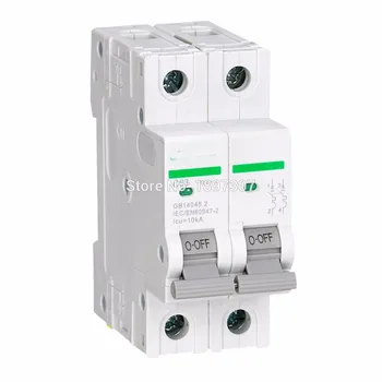 

2P 500V DC 10A DC Mini circuit breaker non polarized circuit breaker with TUV