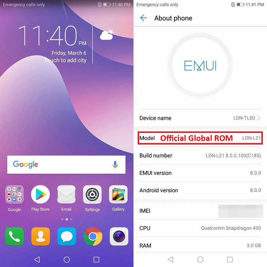 Huawei Enjoy 8 NOVA 2 LITE Y7 Prime 2018 4 Гб 64 Восьмиядерный 5 99 дюйма 1440*720 P двойная задняя камера