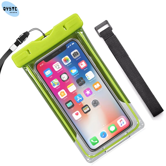 US $3.79 Waterproof shooting underwater camera cover bag hand universal phone under water proof case For iph