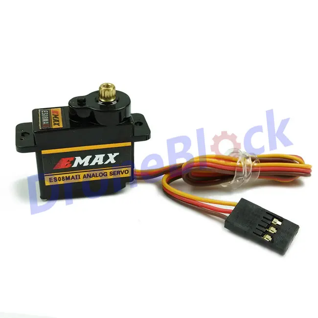 

EMAX ES08A II /ES08MA II 8.6g /12g Plastic /Metal Gear Micro Servo for RC Helicopter Airplane fixed wing fly wing