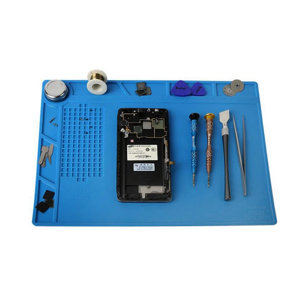 All Kinds Size Antistatic Heat Insulation Pad Thickening Silicone Working Mat Heat Gun Soldering Station Maintenance Platform
