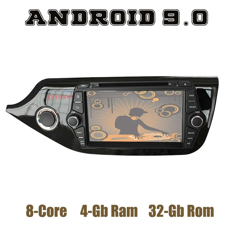 Android 9.0 Car GPS dvd Multimedia Player for Kia ceed 2014 2015 2016 2017 with octa core wifi usb 4+32GB Auto Stereo  Headunit