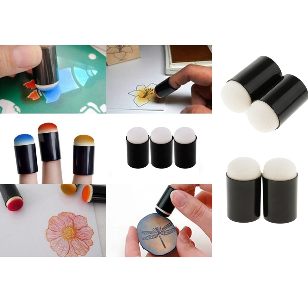 4 Pieces Sponge Finger Daubers Painting Drawing Art and Crafts Finger