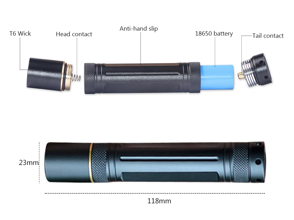 Охота Falshlight тактические кри xml t6 светодио дный вспышки света Факел 18650 Водонепроницаемый lanterna Отдых на природе linterna свет zaklamp лампа