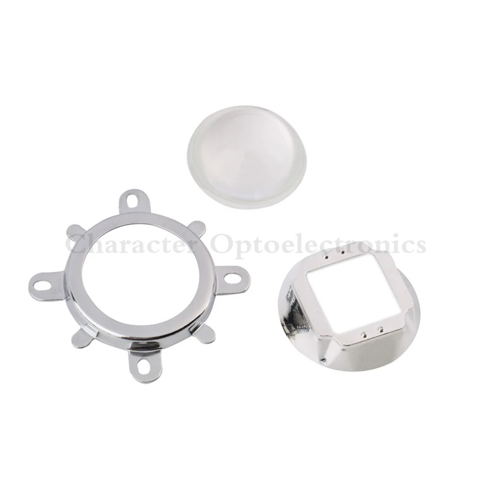 

2 Set 20W 30W 50W 70W 100W 120W LED 44mm Lens + Reflector Collimator + Fixed Bracket High Quality