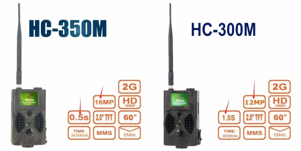 HC350M HC 300M Hunting Camera MMS Photo trap HD Scouting Infrared Outdoor Hunting Trail Video Camera