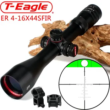 

T-Eagle ER 4-16X44 SFIR Hunting Riflescope Side Parallax Glass Etched Reticle Turrets Lock Reset Built-in Bubb Level Rifle Scope