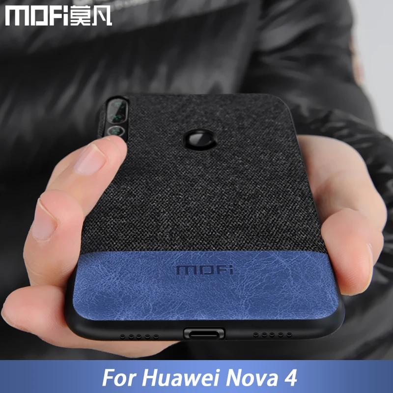 Для Huawei nova 4 Чехол для nova4 задняя крышка Силиконовый противоударный тканевый