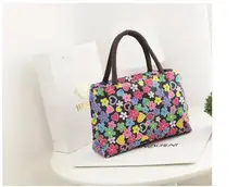 Die neue nylon Totes mittagessen tasche casual leinwand lagerung handtasche wasserdichte weibliche kupplung griff tasche