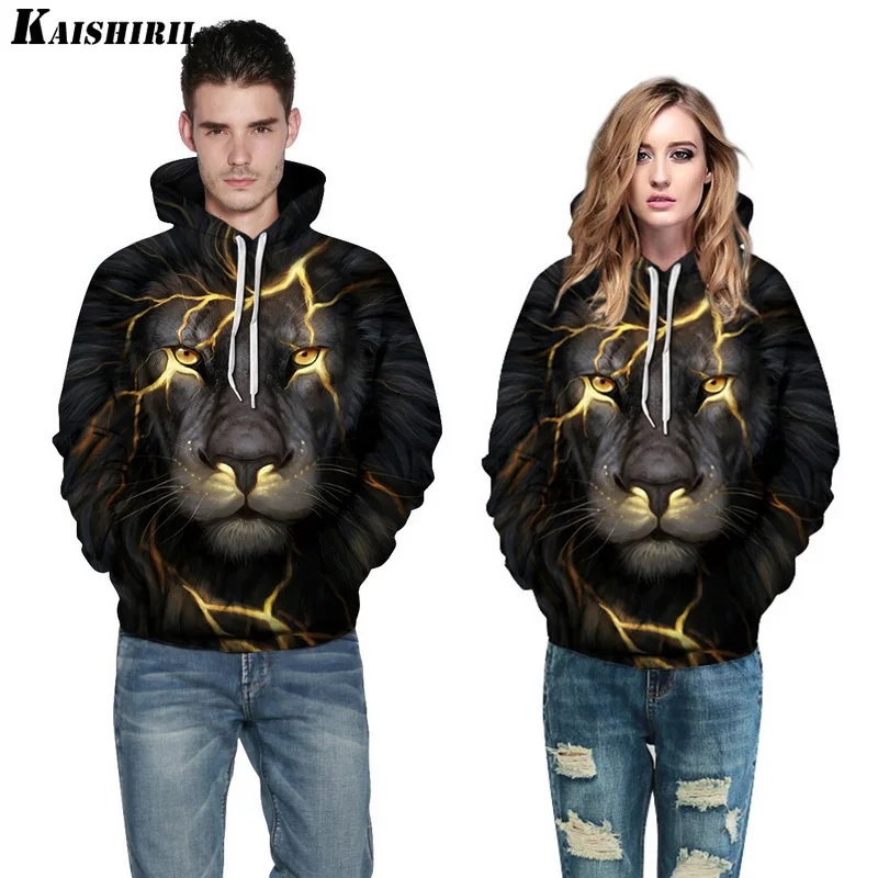 KAISHIRIL Мужская 3D забавная Женская толстовка с капюшоном мужская повседневная Harajuku