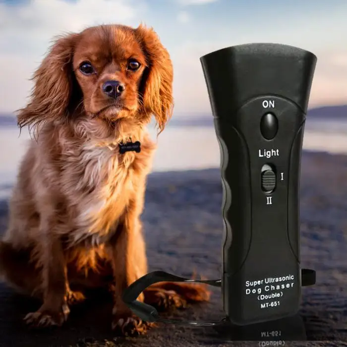 Portable Ultrasonic Dog Repellent Handheld Bark Stopper Animal Attacks Repeller Dogs Training Device TB Sale