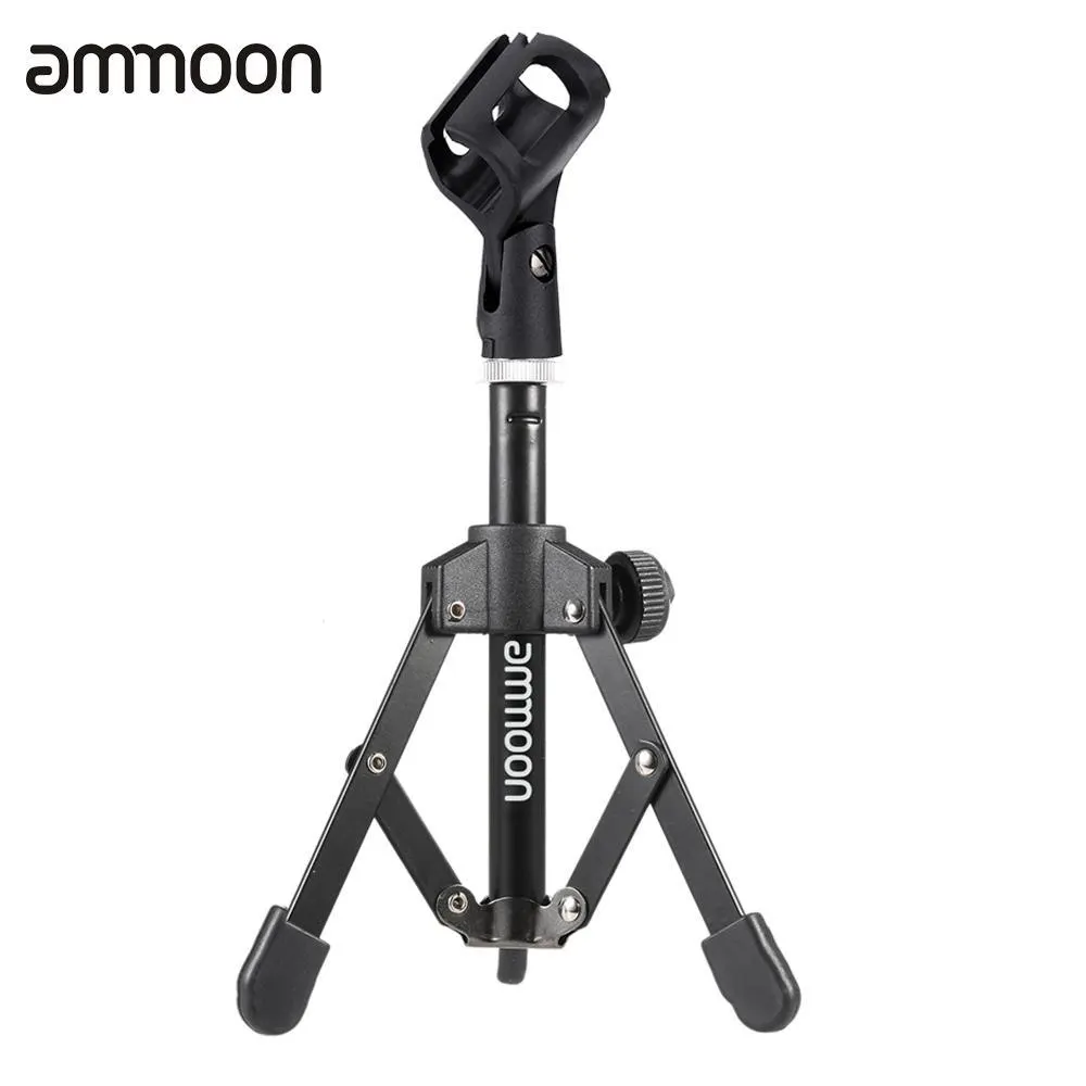 Ammoon MS 12 мини складной Регулируемый Настольный штатив подставка для микрофона с