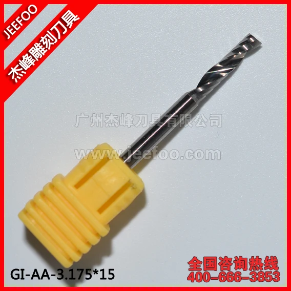 

3.175*15 AA Series One Flute Spiral Engraving Bits/Tungsten Cutting Tools