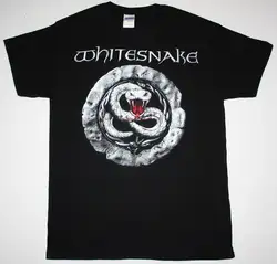 Whitesnake знак хард-рок группа Дэвид Coverdale Deep Purple Dio Новая Черная футболка