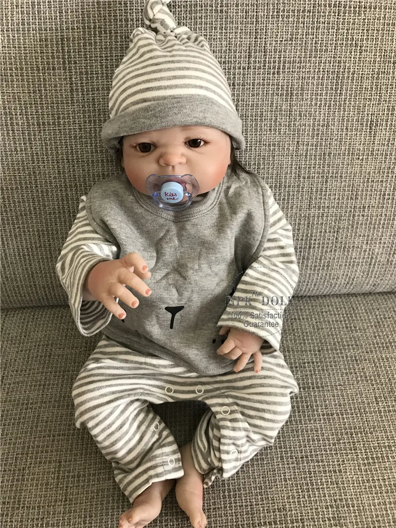 57 см NPK стиль полное тело силикон Bebe Reborn Menino Кукла Реалистичная новорожденная кукла-Мальчик Дети хороший Playmate игрушка девушки Brinquedos