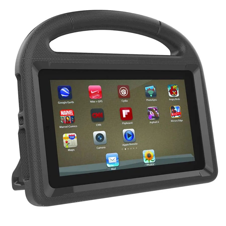 Kids Shockproof Case For Amazon Kindle Fire HD 7 2015 2017 Version Children Safe EVA Protective Case Handle Stand Cover (7)