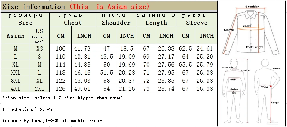 JACKET SIZE