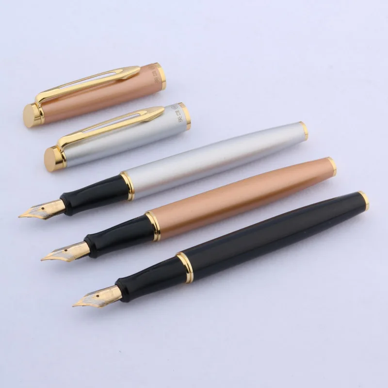 

1pc paint Beautiful pattern golden clip Color STUDENT GIFT Fountain Pen