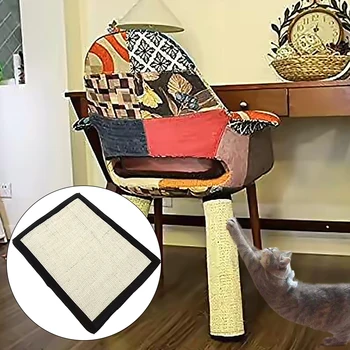 

Cats Natural Sisal Scratcher Scratch Mat Pad Table Furniture Sofa Couch Chair Desk Legs Protector Shield Cover 30 x 40cm
