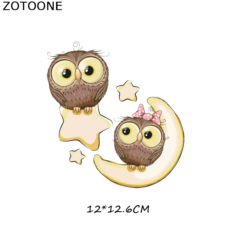33 ZOTOONE железные милые нашивки в виде животных для детской одежды DIY Футболка аппликация теплопередача винил кошка собака нашивка единорога наклейки - Цвет: 33