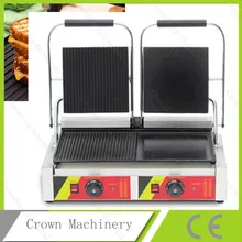 Ребристые и без каблука коммерческий Электрический Нашивка Итальянский сэндвич machine/Панини машина