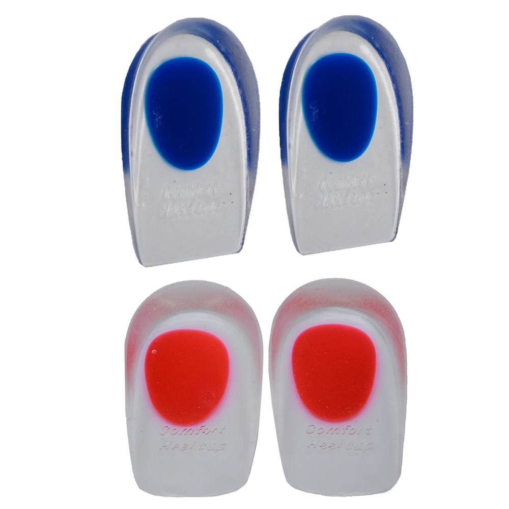 

1Pair Orthopedic Insoles Silicon Gel Heel Cushion Insoles Soles Relieve Plantar Fasciitis Protectors Heel Spur Support Inserts