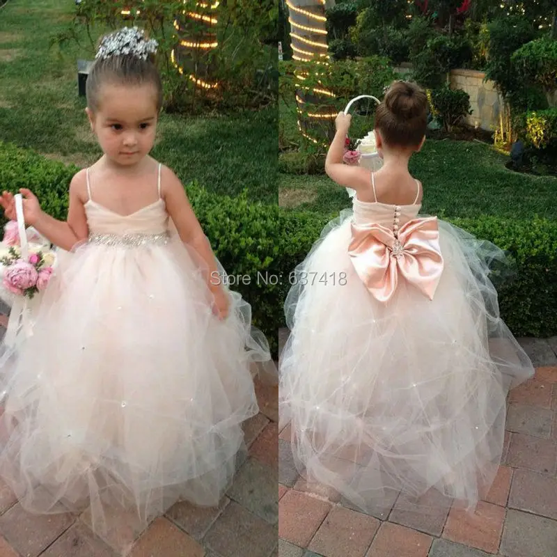 champagne toddler flower girl dresses