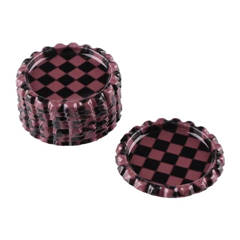 

Wholesale 100pcs Chessboard Flat Double Sided Colored 1" Rustless Bottle Caps Scrapbooking DIY Pendant Embellishment Crafts
