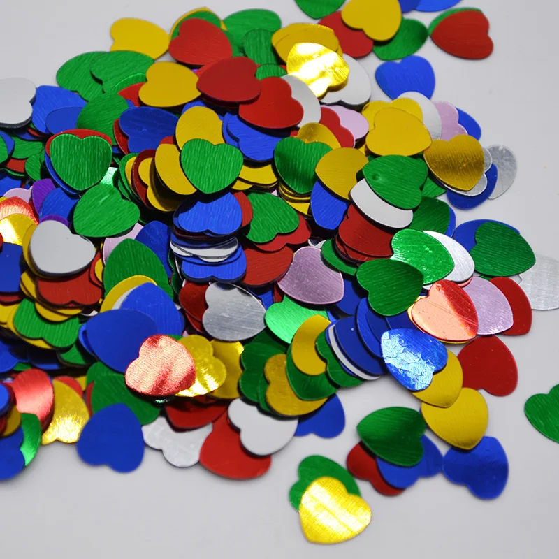Sparkling Arclic Confetti Solid Color Heart Confetti DIY Love For Wedding Party Table Decorative Supplies 500pcs