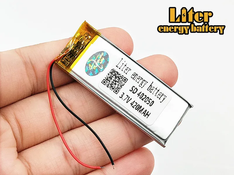 

3.7V lithium polymer battery 042050 402050 Rechargeable Battery Cells For MP3 MP4 GPS voice recorder Bluetooth stereo 420MAH