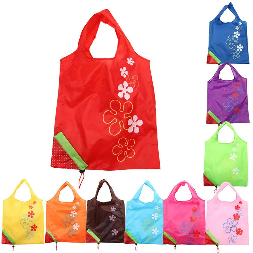 High Quality Cute Foldable Fashion Eco Handbag Reusable Bag Strawberry