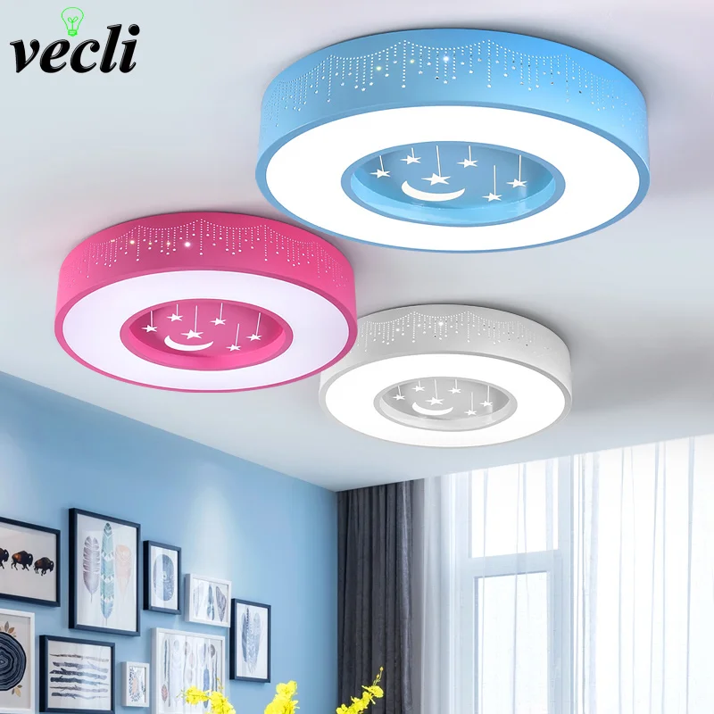 Kinderzimmer Decke Lampe Junge Madchen Baby Schlafzimmer Karton Lampe 85 265v 24w Kreative Kreis Dekoration Led Decke Lichter Ceiling Lights Ceiling Lampled Ceiling Light Aliexpress