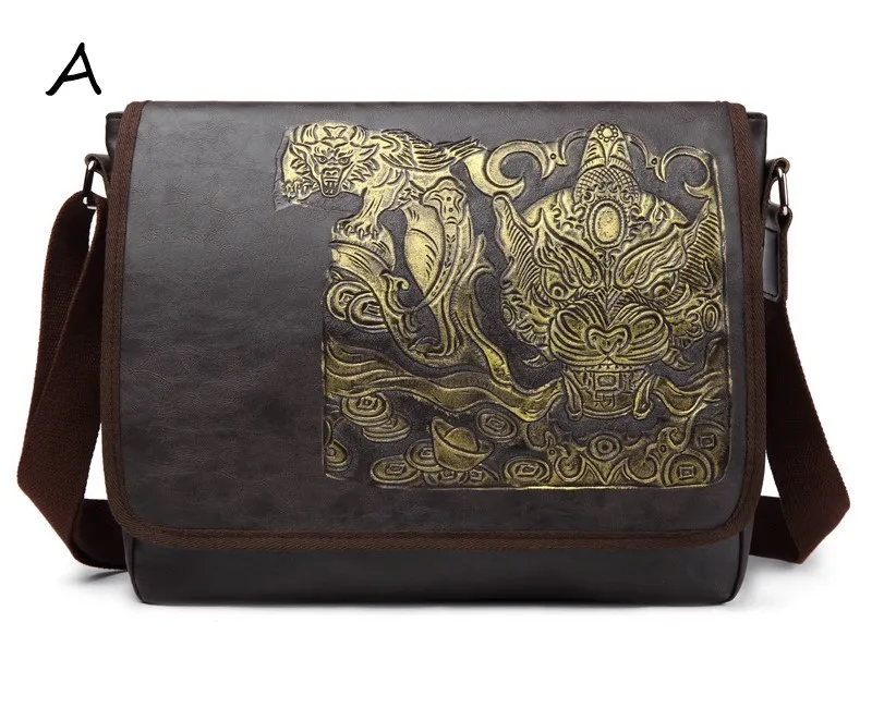 

Metal Punk Style Men's Style Individuality of Slant Bag