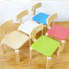 Детское кресло детский сад квадратная из плотной древесины стул детская мебель горячая новинка качество