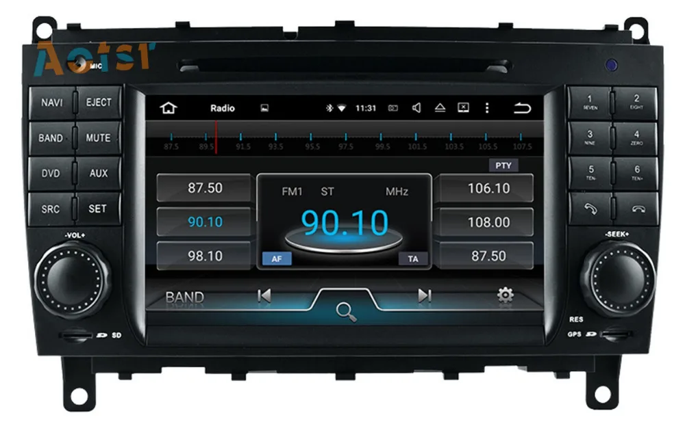 Excellent Android 8.0 Car Radio Car CD DVD Player GPS Navigation Multimedia Stereo For Mercedes Benz CLK W209 2006-2012 CLS W219 2004-2008 2
