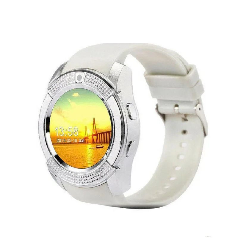 Новые модные умные спортивные часы reloj inteligente hombre Bluetooth SIM Touch трекер с дисплеем SOS для детей Подарки для IOS и Android