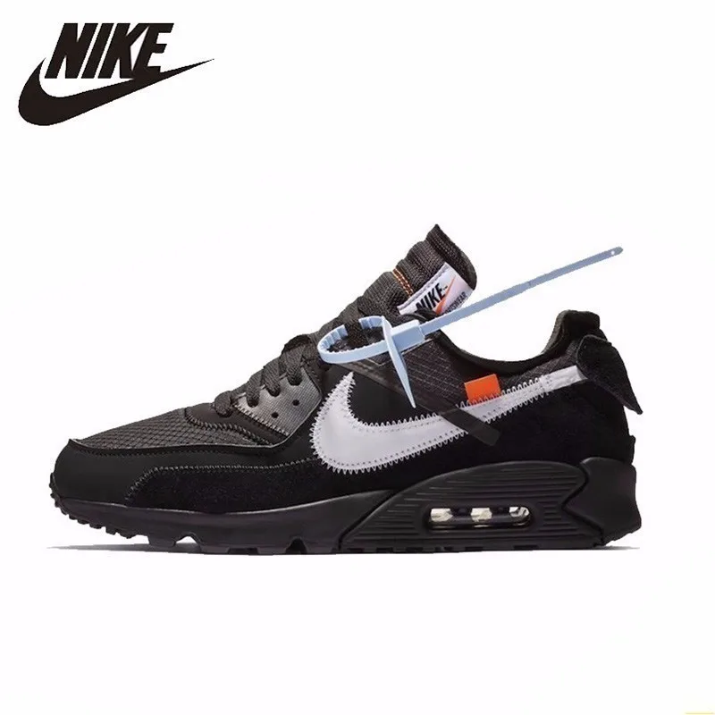 NIKE X OFF WHITE AIR MAX 90 OW Men Running Shoes Air Cushion Breathable ...