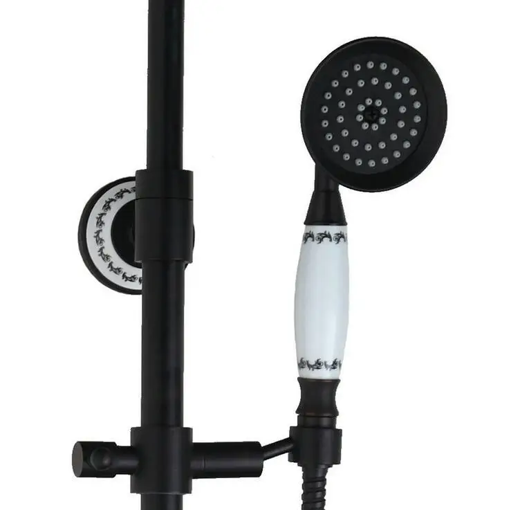 Бронзовый кран для душа с эффектом потертости насадка античная ванна дождя и